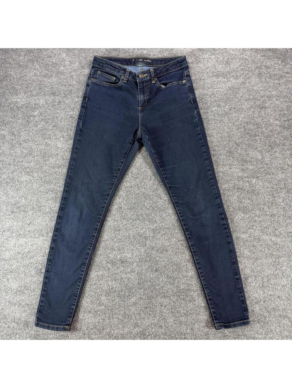 Michael Kors Dark Blue Denim Izzy Skinny Jeans Sz 6 - Streetwear, Y2K,